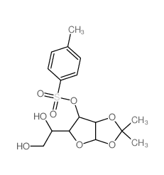 1-[7,7-dimethyl-4-(4-methylphenyl)sulfonyloxy-2,6,8-trioxabicyclo[3.3.0]oct-3-yl]ethane-1,2-diol Structure