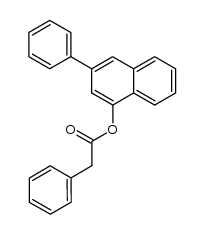 phenyl-acetic acid-(3-phenyl-[1]naphthyl ester) Structure