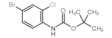 TERT-BUTYL 4-BROMO-2-CHLOROPHENYLCARBAMATE Structure