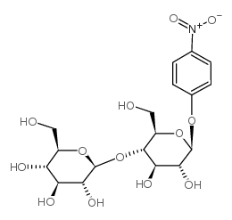 4-Nitrophenyl β-D-Cellobioside Structure