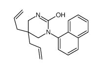 1-naphthalen-1-yl-5,5-bis(prop-2-enyl)-1,3-diazinan-2-one结构式