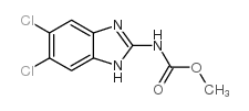 5,6-二氯-1H-苯并[d]咪唑-2-氨基甲酸甲酯结构式