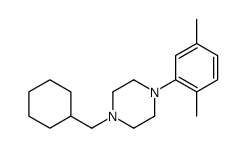 1-(cyclohexylmethyl)-4-(2,5-dimethylphenyl)piperazine Structure