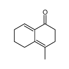 4-Methyl-1-oxo-1,2,3,5,6,7-hexahydro-naphthalin Structure