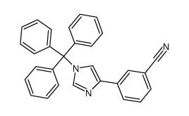 3-(1-Trityl-1H-imidazol4-yl)benzonitrile结构式