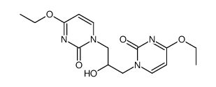 4-ethoxy-1-[3-(4-ethoxy-2-oxopyrimidin-1-yl)-2-hydroxypropyl]pyrimidin-2-one Structure