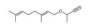 2-(3,7-dimethyl-octa-2,6-dienyloxy)-propionitrile Structure