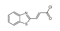 2-Propenoylchloride,3-(2-benzothiazolyl)-(9CI)结构式