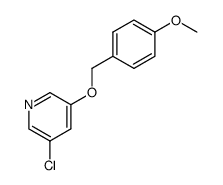 3-Chloro-5-(4-methoxy-benzyloxy)-pyridine结构式