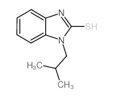 1-Isobutyl-1H-benzimidazole-2-thiol结构式