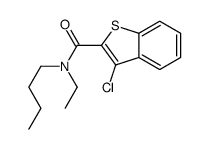 Benzo[b]thiophene-2-carboxamide, N-butyl-3-chloro-N-ethyl- (9CI) structure