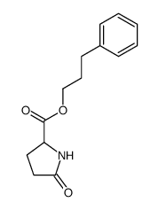 3-phenylpropyl 5-oxoprolinate Structure