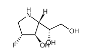 1,2-Ethanediol,1-[(2R,3R,4R)-4-fluoro-3-hydroxy-2-pyrrolidinyl]-,(1R)-(9CI)结构式