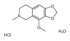 4-methoxy-6-methyl-7,8-dihydro-5H-[1,3]dioxolo[4,5-g]isoquinoline,hydrate,hydrochloride结构式