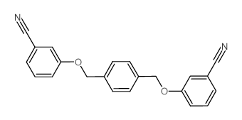 3-[[4-[(3-cyanophenoxy)methyl]phenyl]methoxy]benzonitrile Structure