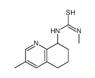 1-methyl-3-(3-methyl-5,6,7,8-tetrahydroquinolin-8-yl)thiourea Structure