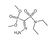 (Diethylsulfamoyl-hydrazono-methyl)-phosphonic acid dimethyl ester结构式