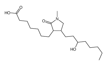 7-[4-(3-hydroxyoctyl)-1-methyl-2-oxopyrrolidin-3-yl]heptanoic acid Structure