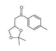 2,2-dimethyl-4-[(4-methylphenyl)sulfinylmethyl]-1,3-dioxolane Structure