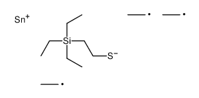 triethyl(2-triethylstannylsulfanylethyl)silane结构式