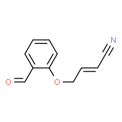 2-Butenenitrile,4-(2-formylphenoxy)-,(2E)-(9CI) Structure