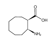 顺-2-氨基-环辛烷羧酸结构式