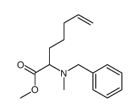 methyl 2-[benzyl(methyl)amino]hept-6-enoate Structure