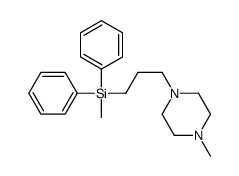 methyl-[3-(4-methylpiperazin-1-yl)propyl]-diphenylsilane结构式