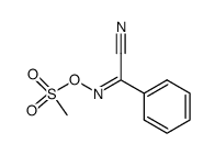 α-{[(methylsulfonyl)oxy]imino}-benzeneacetonitrile结构式