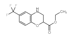 ethyl 6-(trifluoromethyl)-3,4-dihydro-2h-1,4-benzoxazine-2-carboxylate structure