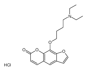 9-(4-Diethylamino-butoxy)-furo[3,2-g]chromen-7-one; hydrochloride结构式