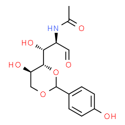 N-acetyl-4,6-(4-oxy-benzylidene)glycosamine结构式