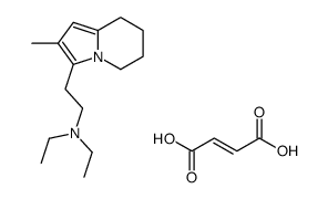 diethyl-[2-(2-methyl-5,6,7,8-tetrahydroindolizin-3-yl)ethyl]azanium,(Z)-4-hydroxy-4-oxobut-2-enoate Structure