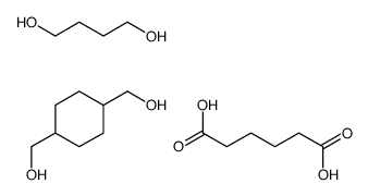 butane-1,4-diol,hexanedioic acid,[4-(hydroxymethyl)cyclohexyl]methanol结构式