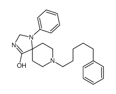 1-phenyl-8-(5-phenylpentyl)-1,3,8-triazaspiro[4.5]decan-4-one Structure