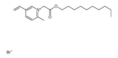 decyl 2-(5-ethenyl-2-methylpyridin-1-ium-1-yl)acetate,bromide结构式