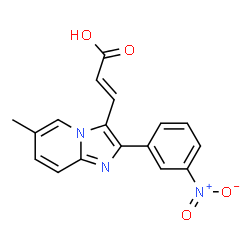 3-[6-METHYL-2-(3-NITROPHENYL)IMIDAZO[1,2-A]PYRIDIN-3-YL]ACRYLICACID structure