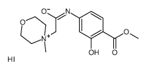 methyl 2-hydroxy-4-[[2-(4-methylmorpholin-4-ium-4-yl)acetyl]amino]benzoate,iodide Structure