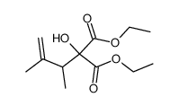 diethyl 2-hydroxy-2-(2-methyl-1-buten-3-yl)propane-1,3-dioate Structure