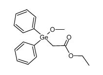 ethyl 2-(methoxydiphenylgermyl)acetate Structure