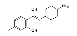 Benzamide, N-(cis-4-aminocyclohexyl)-2-hydroxy-4-methyl- (9CI) structure