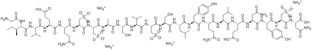 insulin chain a, oxidized ammonium salt Structure