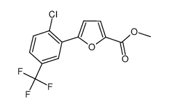 5-(2-chloro-5-trifluoromethylphenyl)furan-2-carboxylic acid结构式