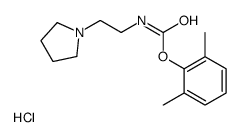 N-(2-(Pyrrolidinyl)ethyl)carbamic acid, 2,6-xylyl ester hydrochloride结构式