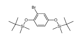 ((2-bromo-1,4-phenylene)bis(oxy))bis(tert-butyldimethylsilane) Structure