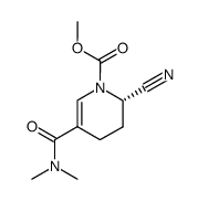 2-cyano-5-dimethylcarbamoyl-3,4-dihydro-2H-pyridine-1-carboxylic acid methyl ester结构式