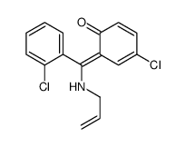 (6Z)-4-chloro-6-[(2-chlorophenyl)-(prop-2-enylamino)methylidene]cyclohexa-2,4-dien-1-one Structure