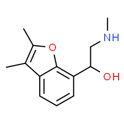 7-Benzofuranmethanol,2,3-dimethyl-alpha-[(methylamino)methyl]-(8CI)结构式