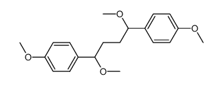 1,4-bis(4'-methoxyphenyl)-1,4-dimethoxybutane结构式