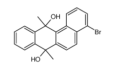 4-bromo-7,12-dihydro-7,12-dihydroxy-7,12-dimethylbenz[a]anthracene结构式